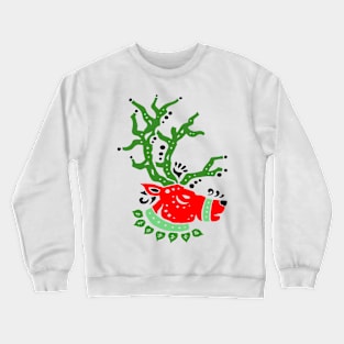 Colorful Reindeer Christmas Crewneck Sweatshirt